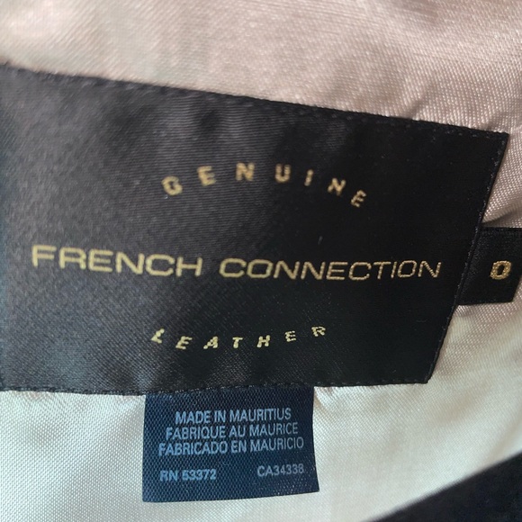 FRENCH CONNECTION Genuine Leather Dress 0 - Picture 6 of 11